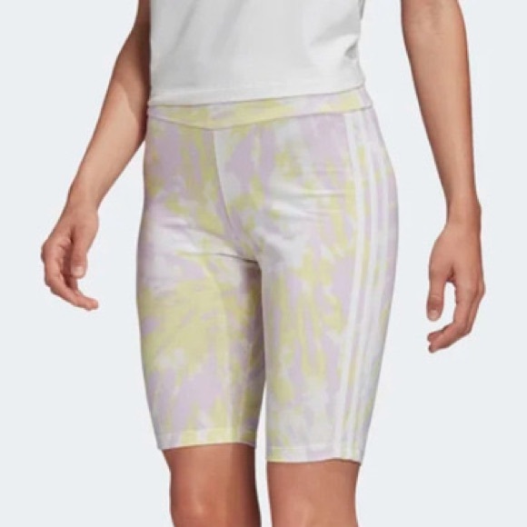 adidas Pants - Adidas Tie Dye Pastel Bike Shorts